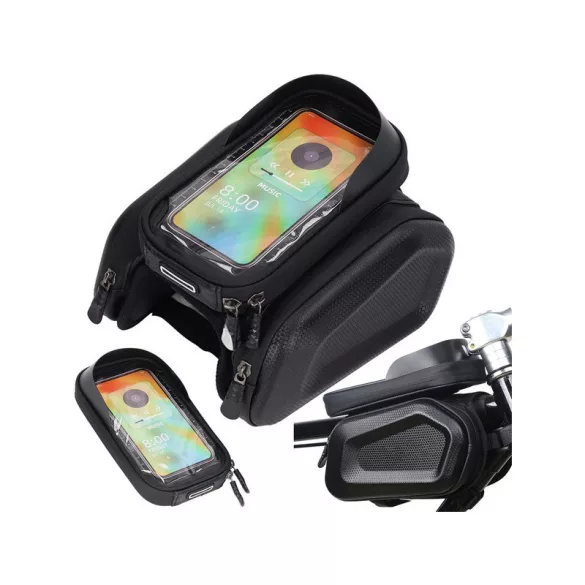 Geantă cadru bicicletă husă telefon impermeabilă - Suport telefon bicicletă pannier impermeabil