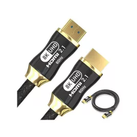   Cablu video HDMI 2.1 Ultra High Speed 8K 60Hz 4K 120Hz HQ auriu 1.5m