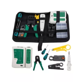 Set tester de rețea cu clește LSA și carcasă RJ45
