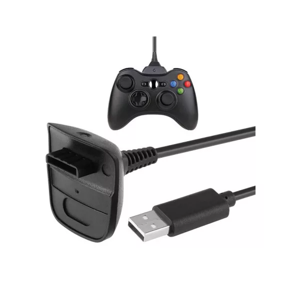 Cablu de încărcare USB pentru Xbox 360 - cablu de joc, accesoriu Xbox, cablu de încărcare pentru controller, cablu USB pentru Xbox 360