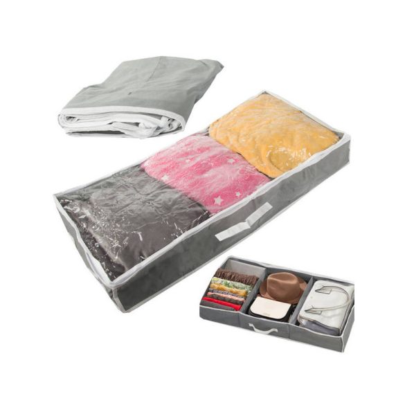 Cutie de depozitare organizator pentru dulap de haine, pantofi și lenjerie de pat - mare, cu fermoar