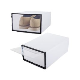   Cutie organizatoare pentru pantofi cu compartimente și capac - depozitare practică pentru acasă și birou