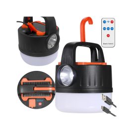   Lampa LED solară USB reîncărcabilă pentru cort - Lampa de camping - Iluminat suspendat pentru cort