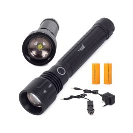   Lanternă tactică cu zoom puternic Cree XHP50 LED - Vânătoare, drumeții, outdoor, camping, siguranță, echipament de supraviețuire