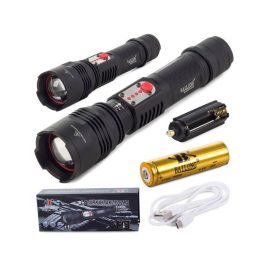 Lanternă tactică Bailong cu LED Cree și încărcare USB