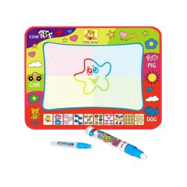   Autocolant cu acuarelă cu litere și cifre mari, educativ - Autocolant cu acuarelă pentru copii, învățare, joacă, educație