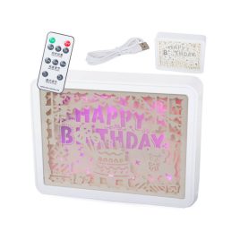 Lampa de veghe colorată cu telecomandă RGB LED 3D