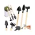 Set de unelte grădinărit greblă lopată 3 în 1 mini instrumente de plantare