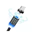 Cablu lightning luminos, magnetic, de 1 metru