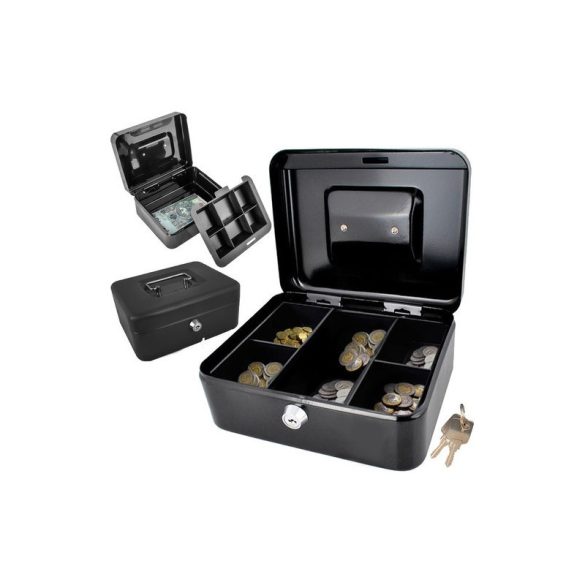 Cutie neagră pentru bani - cutie de economii pentru copii și adulți, idee de cadou, colector de bani, contor de bani