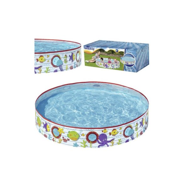 Piscină pentru copii 152x25cm BESTWAY 55029, joc de grădină, distracție în familie, joacă acvatică de vară, cumpărare online piscină pentru copii