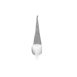   O figurină gri de gnom - decorațiune de Crăciun, decor gnom, gnom de grădină, gnom de interior, figurină de gnom de Crăciun