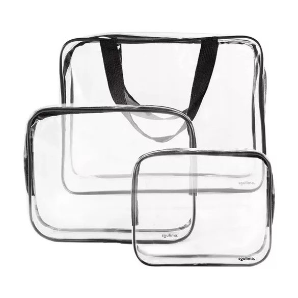 Geantă cosmetică transparentă 3 în 1 Soulima 21448