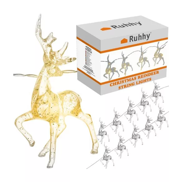 Ghirlandă luminoasă de Crăciun – ren Ruhhy 24955