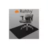 Protecție pentru scaun 90x130cm RUHHY - negru, protecție pardoseală, accesoriu de birou, protecție PVC, protecție scaun.