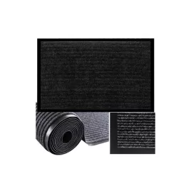   Covoraș de intrare - 60x90cm Ruhhy 22055, gri, modern, practic, absorbant, de interior, confortabil, lavabil, antiderapant