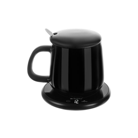 Încălzitor electric + cană Ruhhy 22125, pentru bucătărie și birou, funcție 2 în 1, design practic și modern.