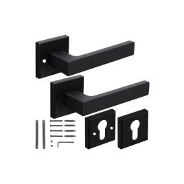   Set mâner de ușă Ruhhy 21937, oțel inoxidabil, design modern, ușor de instalat