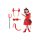 Costum diavol - set 4 piese S22140