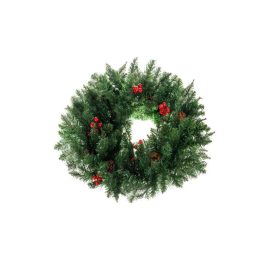 Coronă ornamentală de ușă de Crăciun XXL 60cm groasă