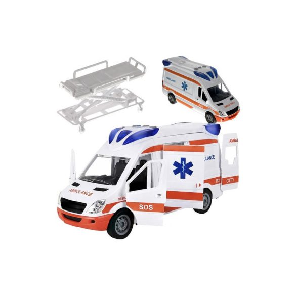 Ambulanță - ambulanță 22731, jucărie, jucărie pentru copii, mașină, joc de rol, salvare, vehicul, mașinuță, cadou, copil