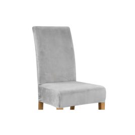 Husă de scaun din catifea gri - Ruhhy 22979
