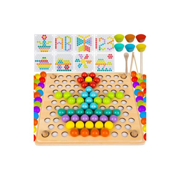 Puzzle din mărgele de lemn 22403