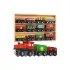 Tren din lemn - 12 piese. Kruzzel 23522