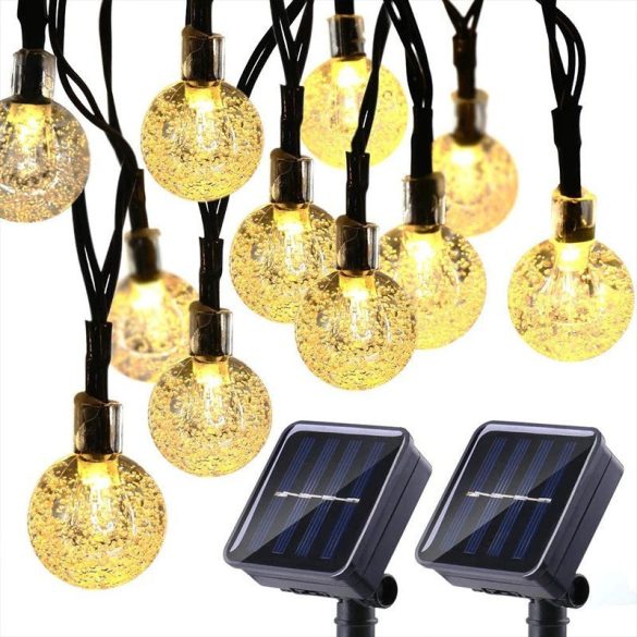 Ghirlandă luminoasă cu globuri LED solare