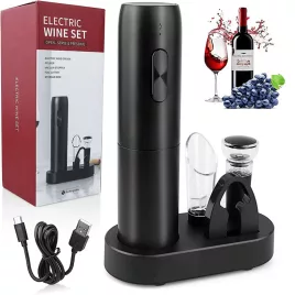 Set electric pentru deschiderea sticlelor de vin