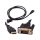 Cablu HDMI cu conector auriu, cu cablu D-sub Full HD