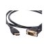 Cablu HDMI cu conector auriu, cu cablu D-sub Full HD