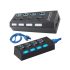Hub USB cu 4 porturi, compatibil USB 3.0