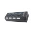Hub USB cu 4 porturi, compatibil USB 3.0