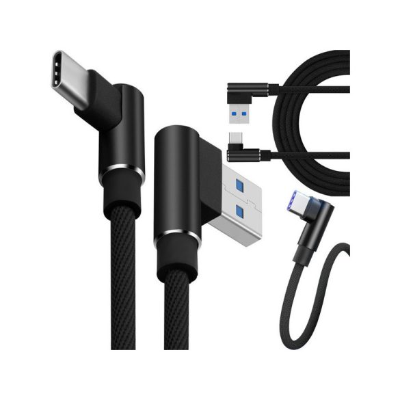 1 m USB-C tip unghiular încărcător QC cablu pentru telefon