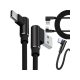 1 m USB-C tip unghiular încărcător QC cablu pentru telefon