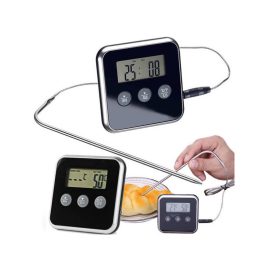 Termometru digital pentru carne cu timer pentru afumător.