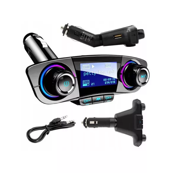8 în 1 Transmițător FM Auto cu Bluetooth și USB
