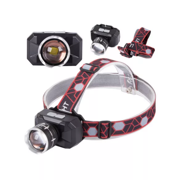 Lampa frontală LED reîncărcabilă, cu lumină puternică