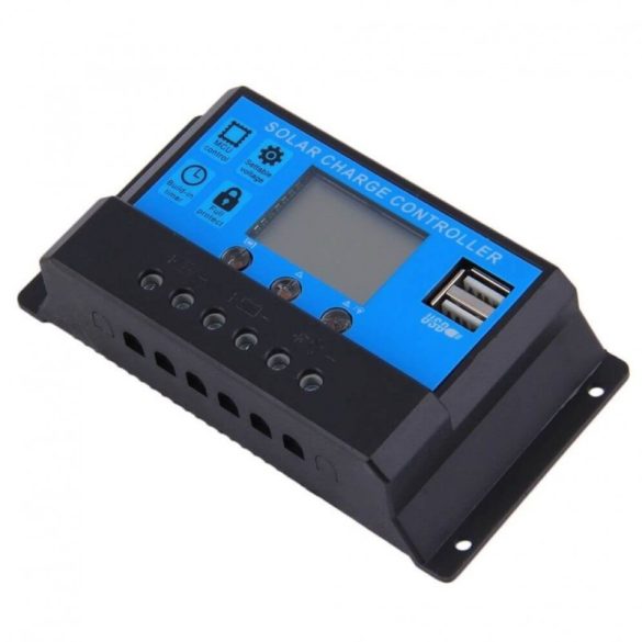 Controler de încărcare solară 30A 36V cu ieșire USB și ecran LCD